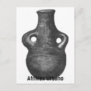 African Luba Pottery Series Postkarte