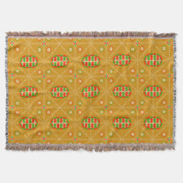 African Mali Pattern Throw Blanket VII Decke