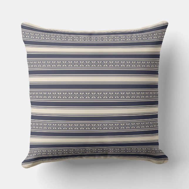 African Mali Pattern Throw Pillow II Kissen (Rückseite)