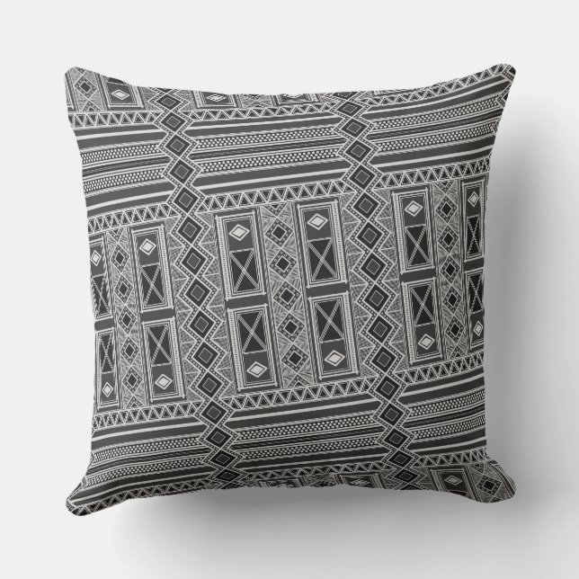 African Mali Pattern Throw Pillow V Kissen (Rückseite)