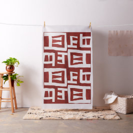 African Map Large Scale Abstrakt Tribal Fabric Stoff