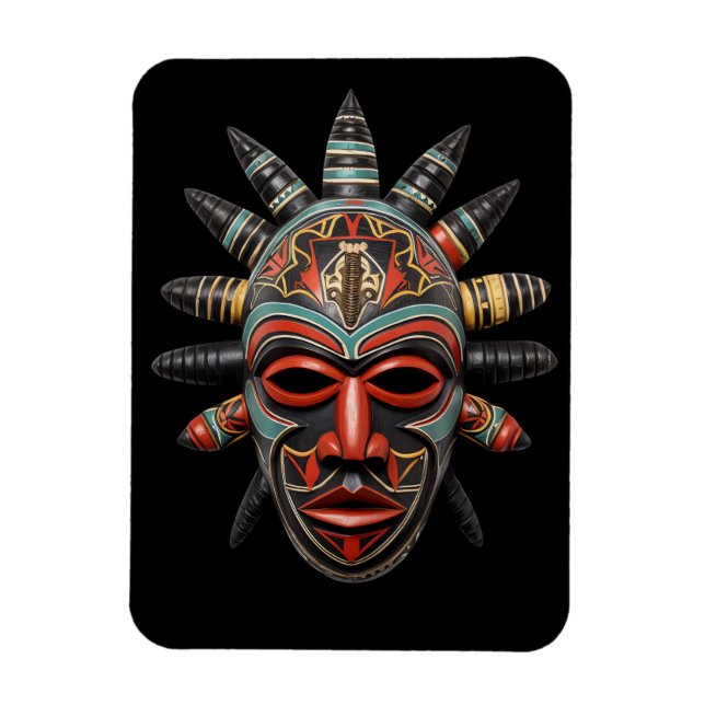 African Mask Magnet (Vertikal)