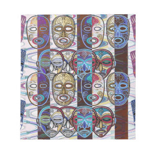 African Masks V2 Notizblock