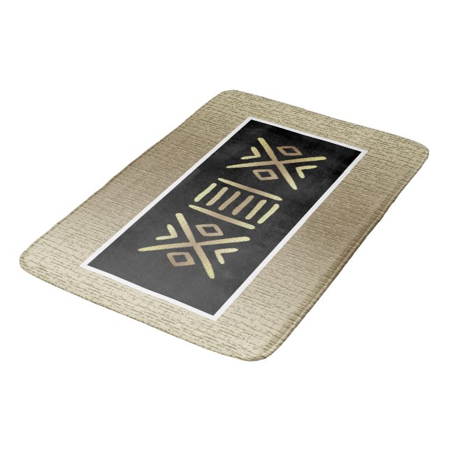 African Motif Badematte (Schrägansicht)