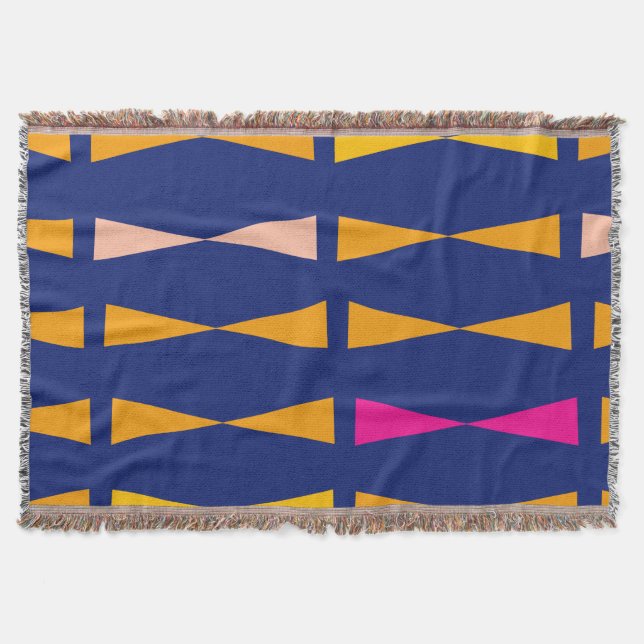 African Motif Geometric Summer Modern Minimalistis Decke (Vorderseite)