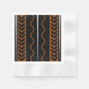 African Mud Cloud Design Napkins Serviette