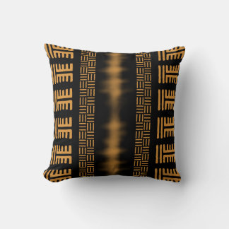 African Mudcloth Bogolan Design Throw Kissen