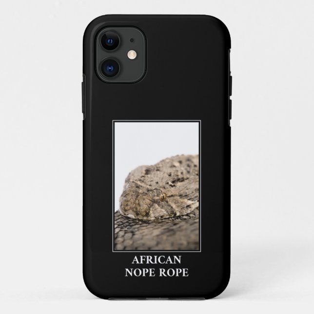 African Nope Rope - Puff adder Snake Danger Case-Mate iPhone Hülle (Rückseite)