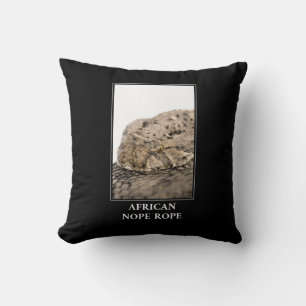African Nope Rope - Puff adder Snake Danger Kissen