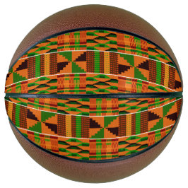 African Orange Classic Kente Basketball