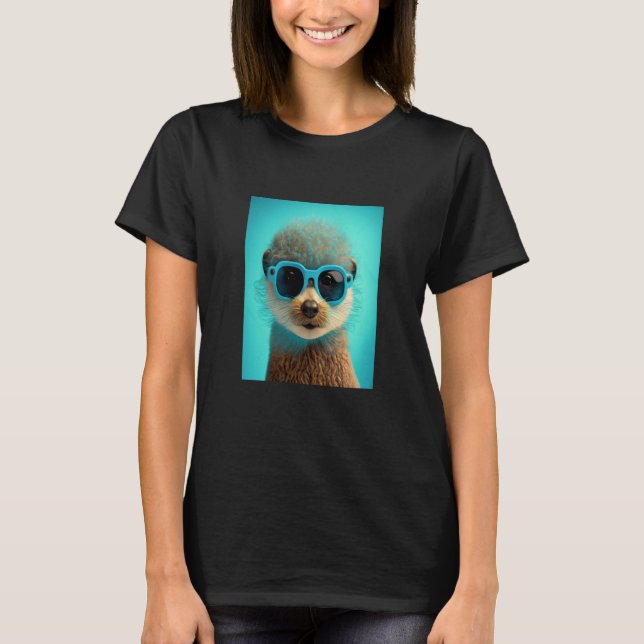 African Otter Pride Pop Black Afro Otter  2 T-Shirt (Vorderseite)