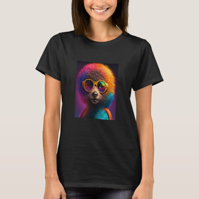 African Otter Pride Pop Black Afro Otter  3 T-Shirt (Vorderseite)
