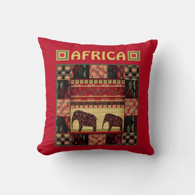 African Patchwork Kissen (Vorderseite)