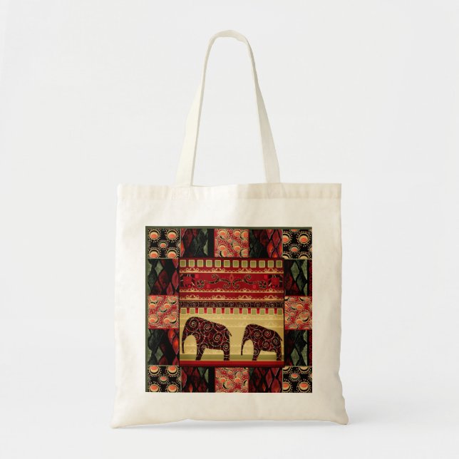 African Patchwork Tragetasche (Vorne)