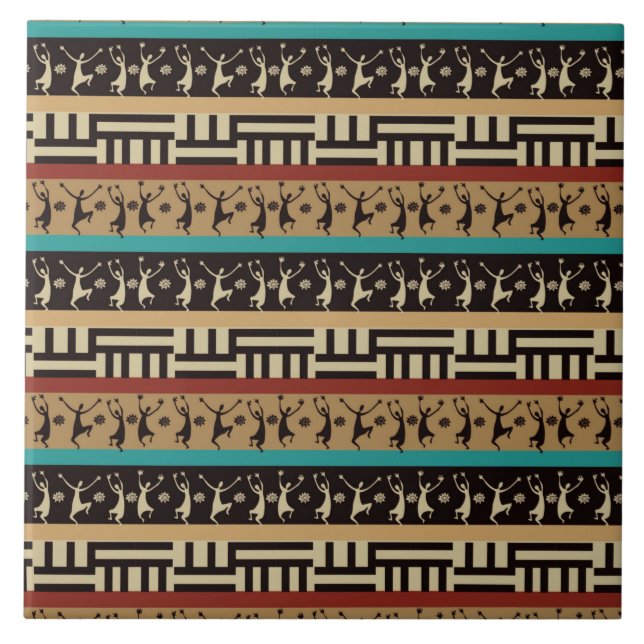 African patterns -18 fliese (Vorderseite)