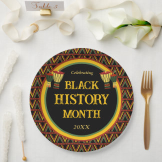 African Patterns Black History Month Celebration Pappteller