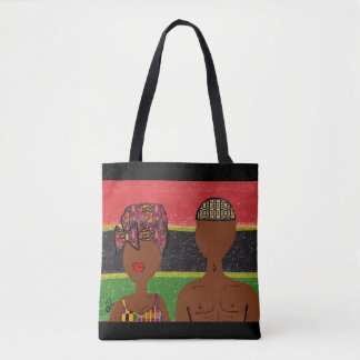 African Peace & Liebe Canvas Bag