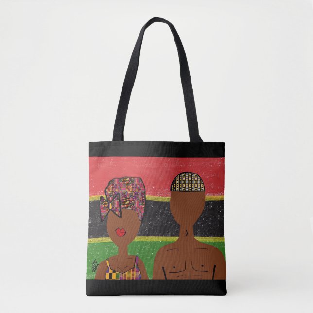 African Peace & Liebe Canvas Bag (Vorderseite)