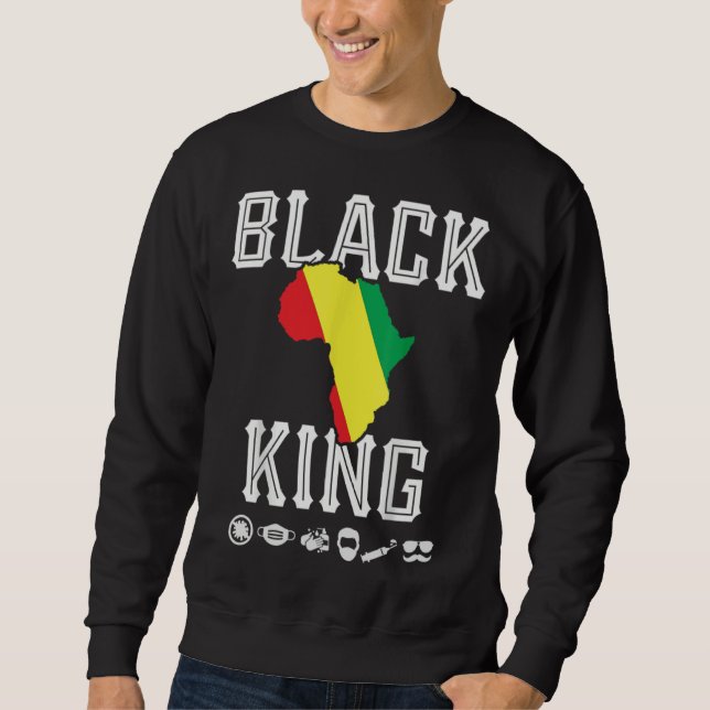 African Pride American Celebration  Fathers Day Gr Sweatshirt (Vorderseite)