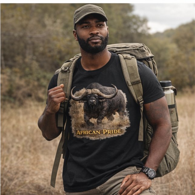 African Pride Büffel | Kapbüffelstärke  Tri-Blend Shirt (Von Creator hochgeladen)