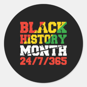 African Pride Juneteenth Black History Month 2 Runder Aufkleber