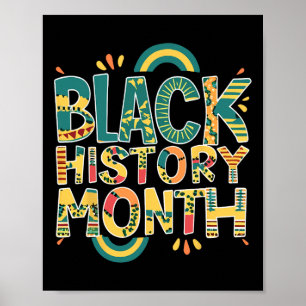 African Pride Men Black History Monat 24 7 Bhm Wom Poster