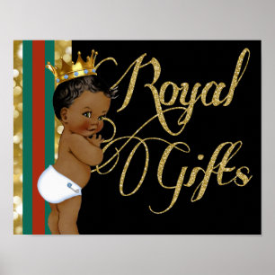 African Prince Green Red Extravagant Royal Gifts S Poster