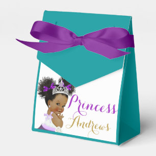 African Princess Royal Aquamarin Lila & Gold Elega Geschenkschachtel