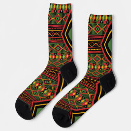  African Print Africa Rasta Roots Afri Socks Socken