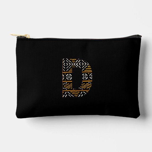African Print Alphabet Zubehörtasche (Vorderseite)