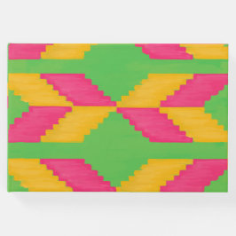 African Print Guest Book Gästebuch
