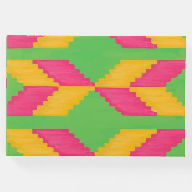 African Print Guest Book Gästebuch (Vorderseite)