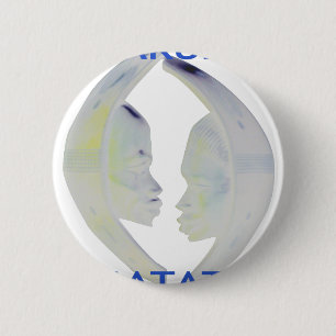 African Print Hakuna Matata Design Button