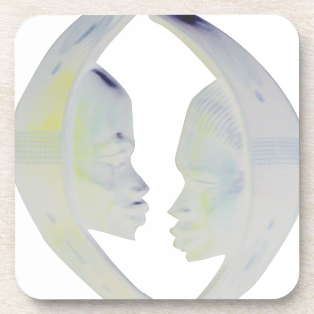 African Print Hakuna Matata Design Getränkeuntersetzer (Vorderseite)