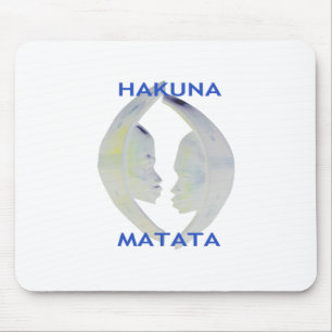 African Print Hakuna Matata Design Mousepad