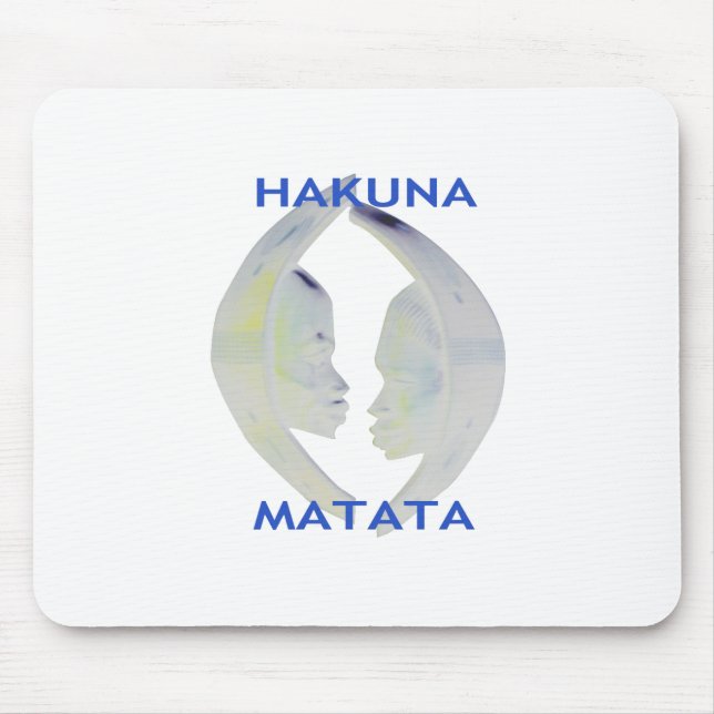African Print Hakuna Matata Design Mousepad (Vorne)