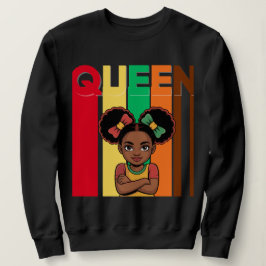 African Queen Girl Women's Sweatshirt