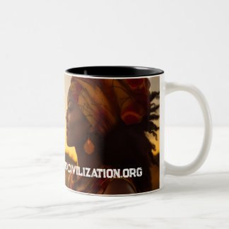 AFRICAN QUEEN ON THE AFRICAN PLAINS ZWEIFARBIGE TASSE