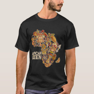 African Queen Tribal Print und Kente Print oder Hi T-Shirt