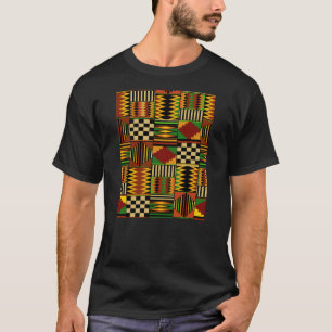 African Royal Kente Cloud Design T-Shirt