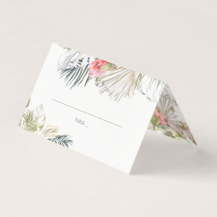 African Safari Floral Hochzeitsplatzkarte Visitenkarten