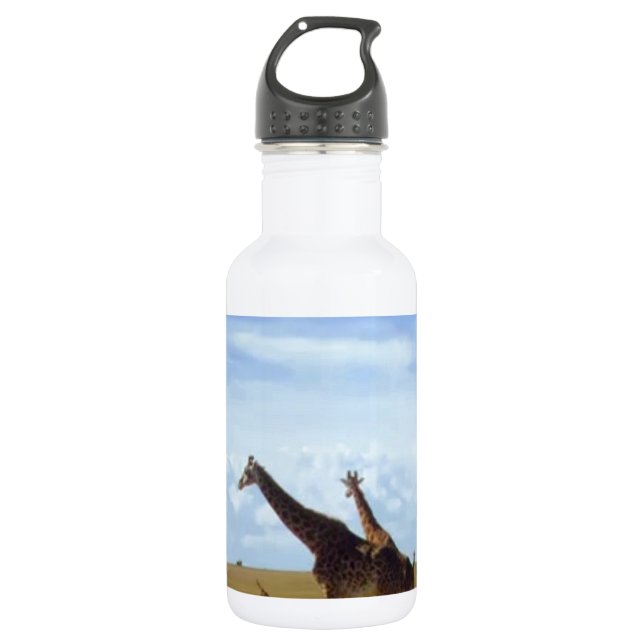 African Safari Giraffes Trinkflasche (Vorderseite)