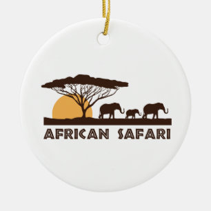 African Safari Keramik Ornament