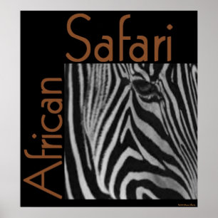 African Safari Print Poster