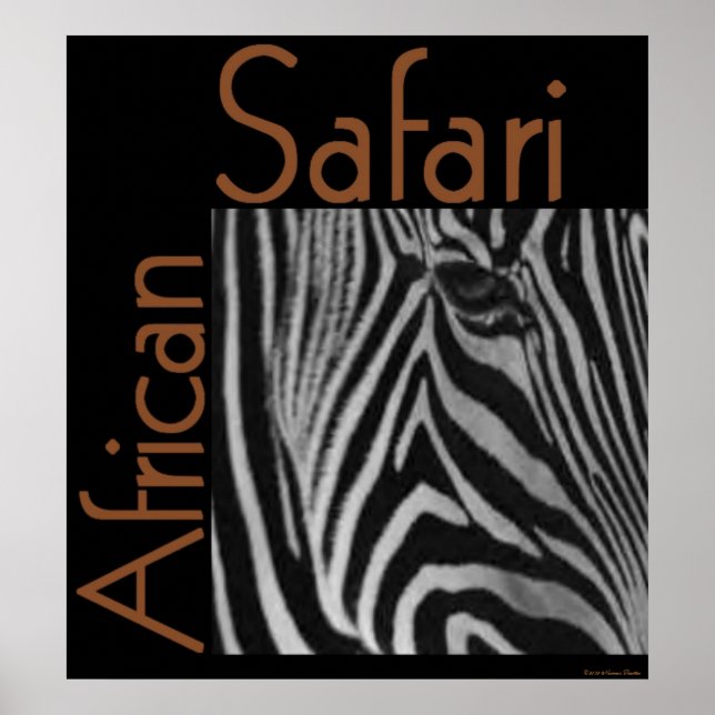 African Safari Print Poster (Vorne)