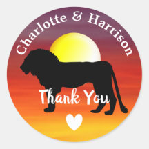 African Safari Wedding Thema Vielen Dank