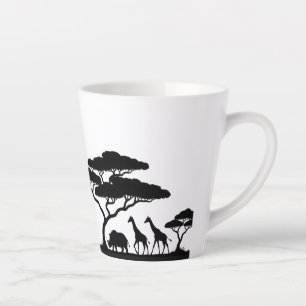 African Safari Wildlife Latte Tasse