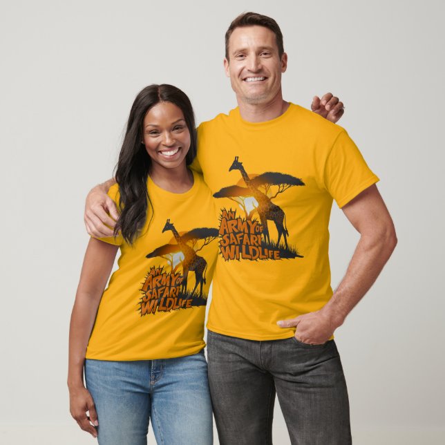 African Safari Wildlife: MajesticGiraffes Beauty T-Shirt (Unisex)