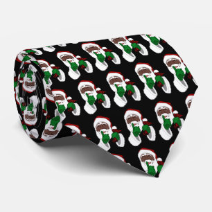 African Santa Clause Krawatte Weihnachtsfeiertage