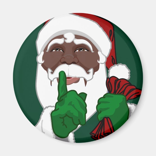 African Santa Magnete Spaß Weihnachtsdekor und Ges (Vorne)